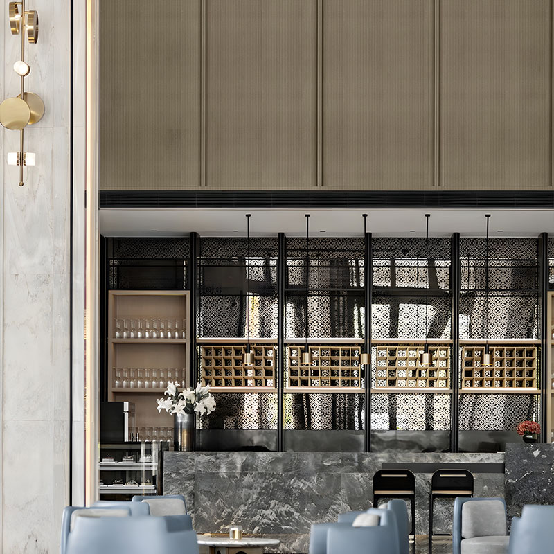 ZQ45 মেটাল টেক্সচার প্যানেল - হালকা বিলাসিতা